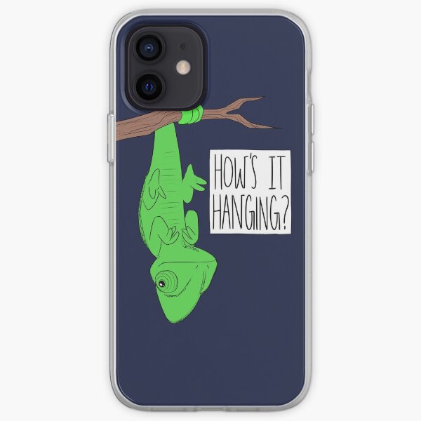 CUTE CHAMELEON-How's It Hanging? iPhone Soft Case