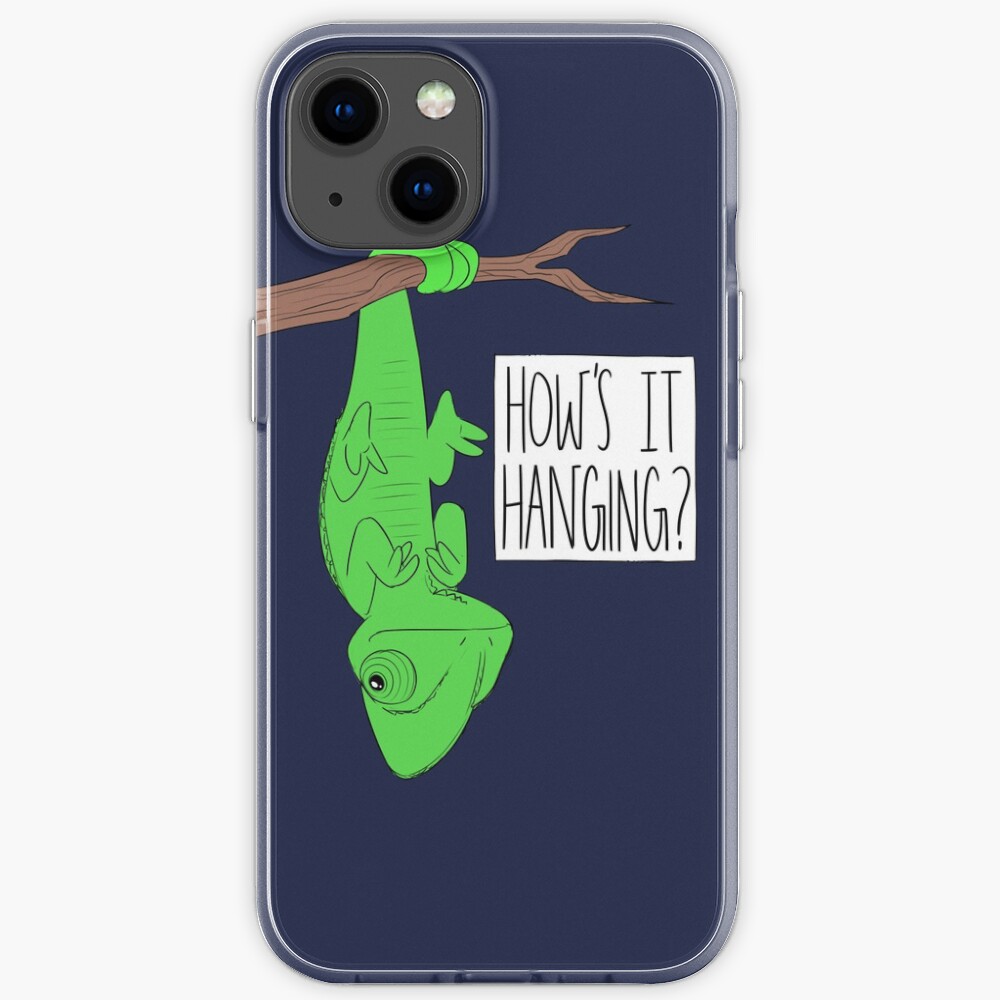 CUTE CHAMELEON-How's It Hanging? iPhone Case