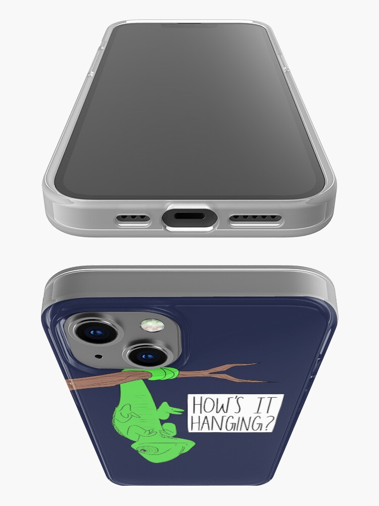 Alternate view of CUTE CHAMELEON-How's It Hanging? iPhone Case