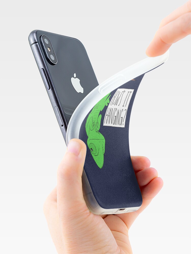 Alternate view of CUTE CHAMELEON-How's It Hanging? iPhone Case