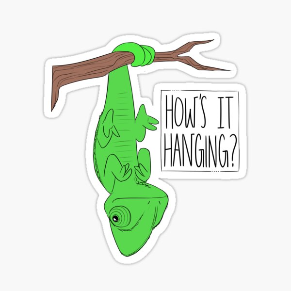 Artikel-Vorschau von CUTE CHAMELEON-wie hängt es?, designt und verkauft von M4dH4ttey266.