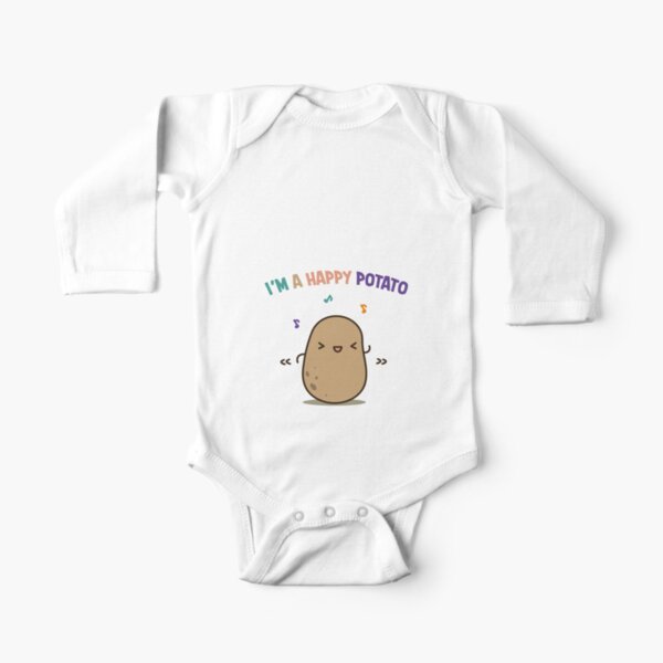 Happy potato Long Sleeve Baby One-Piece