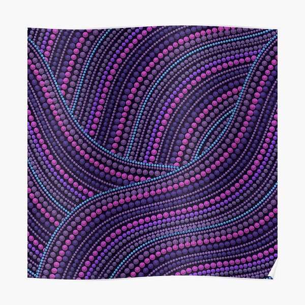 Purple Aboriginal Art