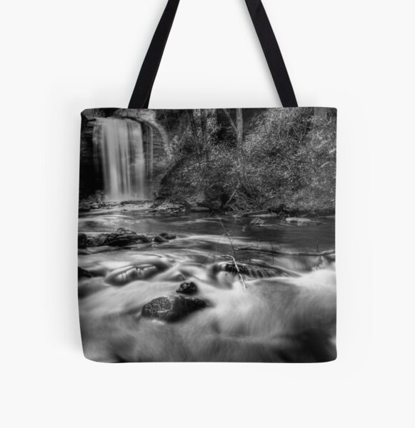 Item preview, Looking Glass Falls In Black And White designed and sold by CarolRMontoya.