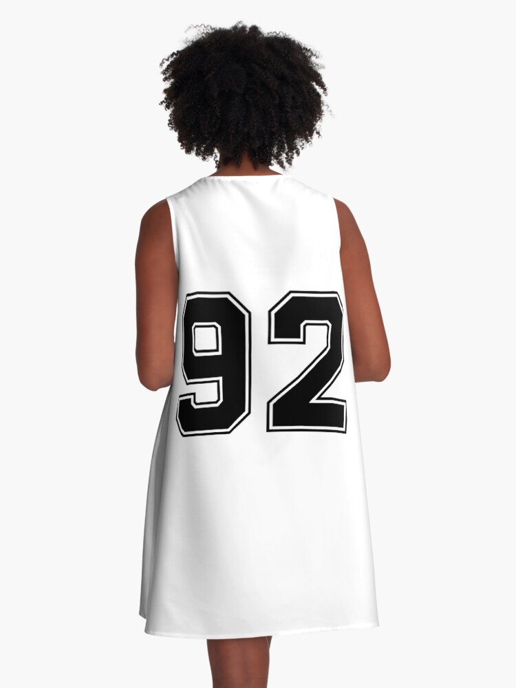 92 American Football Classic Vintage Sport Jersey Number in black number on  white background for american football, baseball or basketball Sleeveless  Top for Sale by Marcin Adrian