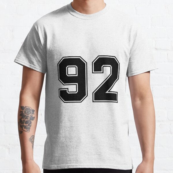 t shirt with number on back
