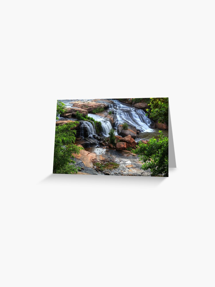 Thumbnail 1 of 2, Greeting Card, Reedy River Falls Greenville South Carolina designed and sold by CarolRMontoya.