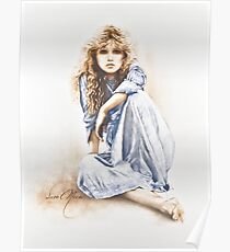 "Hippy Girl" Painting in Oils Poster