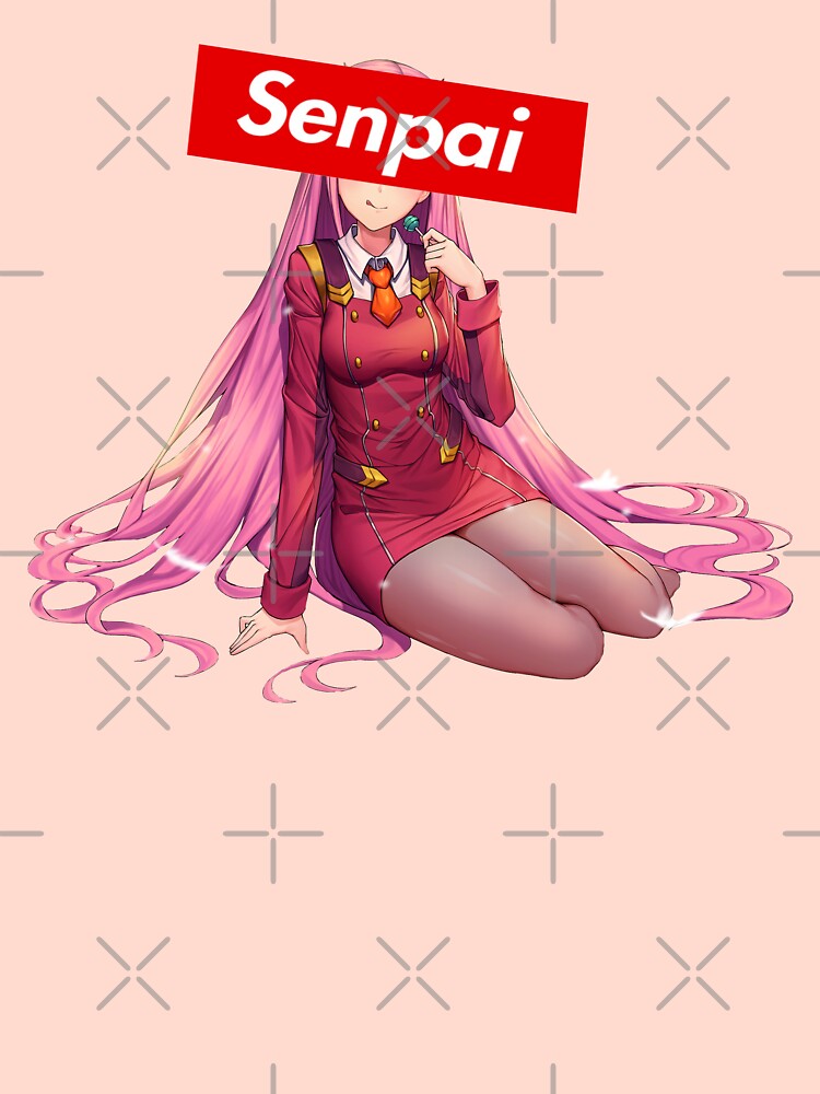 Hello senpai best sale zero two hoodie