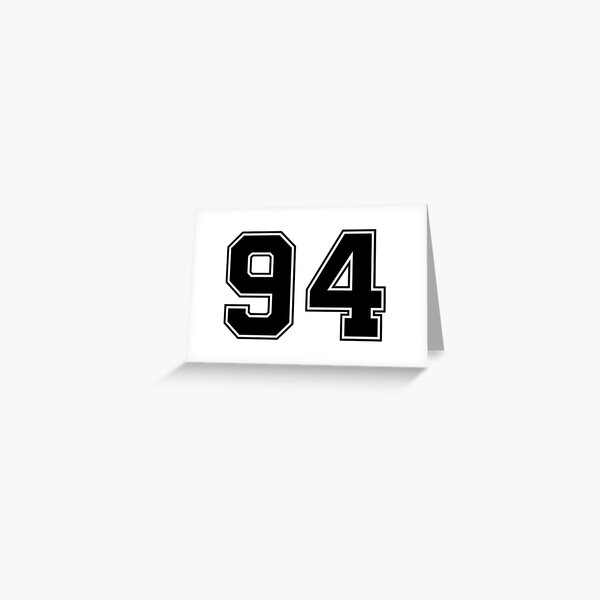 98 American Football Classic Vintage Sport Jersey Number in black number on  white background for american football, baseball or basketball Sticker for  Sale by Marcin Adrian