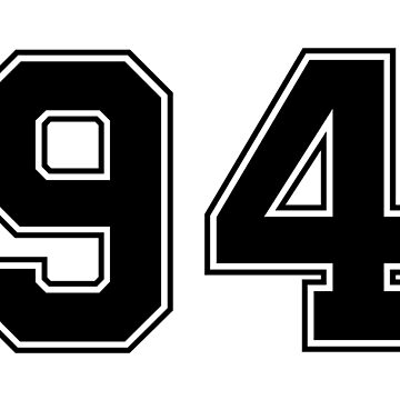 42 American Football Classic Vintage Sport Jersey Number in black number on  white background for american football, baseball or basketbal | Poster