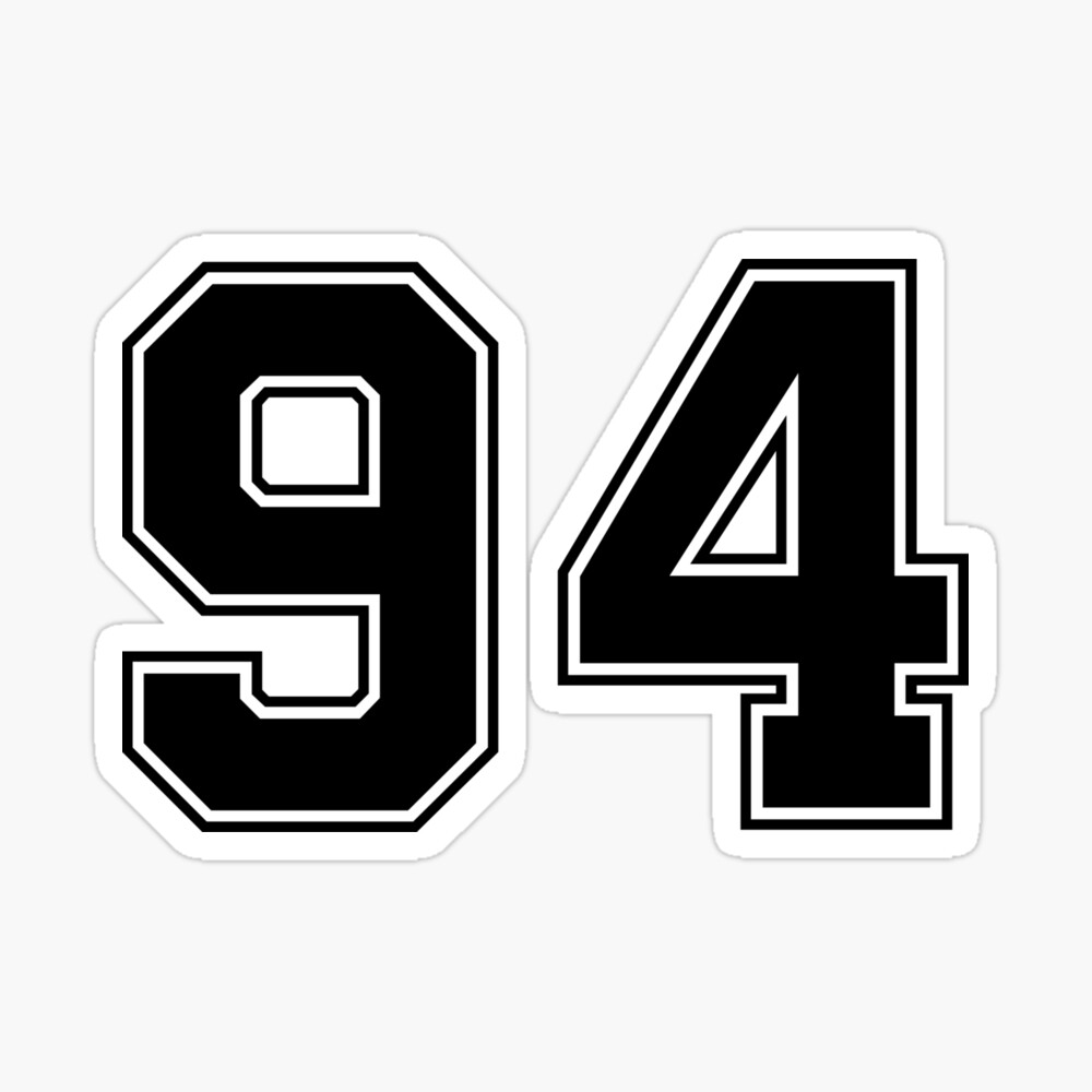 42 American Football Classic Vintage Sport Jersey Number in black number on  white background for american football, baseball or basketbal | Poster