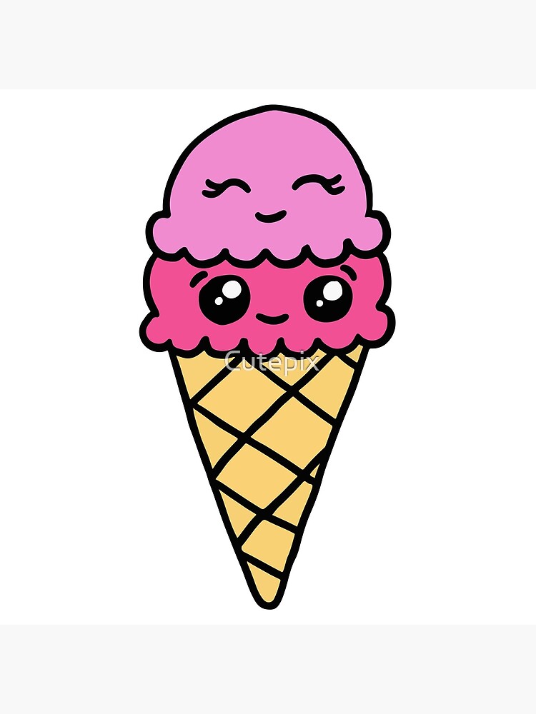 How to draw Cute Kawaii Ice Cream  Drawing to draw - Drawing to Draw 