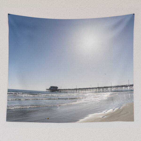 Item preview, Sunshiny SoCal Ocean Glow at the Newport Beach Pier designed and sold by Georgia Mizuleva.