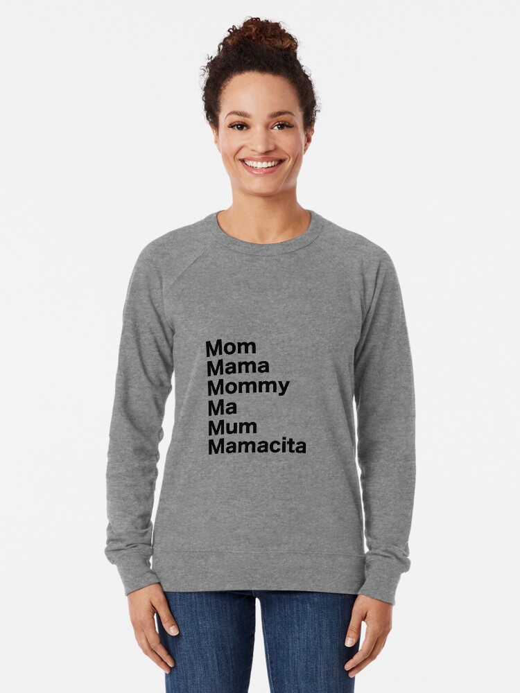 Clothing Fashion Mm-immotn Mamacita Mama Mom Life Crewneck Sweatshirt