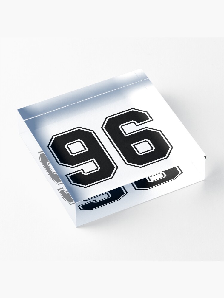 96 American Football Classic Vintage Sport Jersey Number in black number on  white background for american football, baseball or basketball | Metal