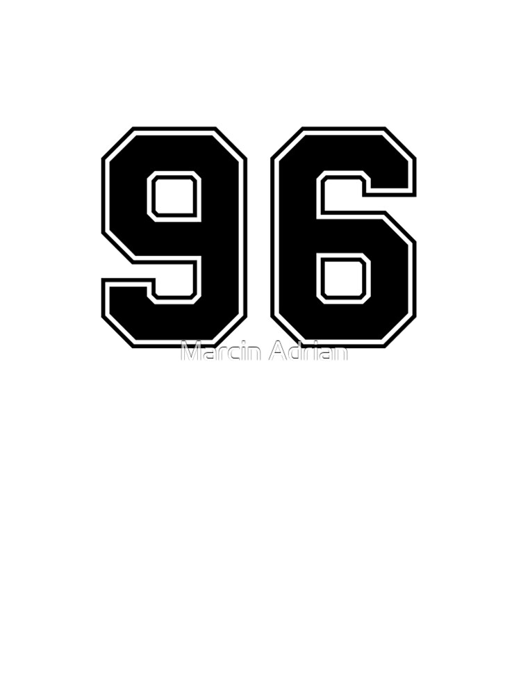 Baseball Numbers and Font Graphic