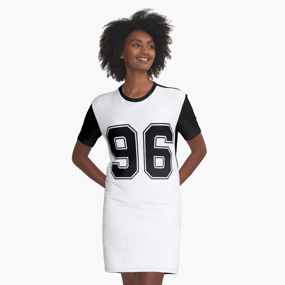 96 American Football Classic Vintage Sport Jersey Number in black number on  white background for american football, baseball or basketball Metal Print  for Sale by Marcin Adrian