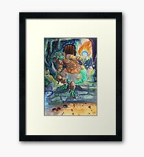 Elder Scrolls Oblivion: Argonian in the Cave Framed Print