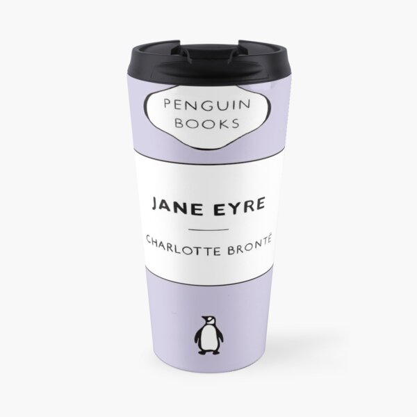 Jane Eyre Penguin Classics Book Cover drawing - purple Travel Mug