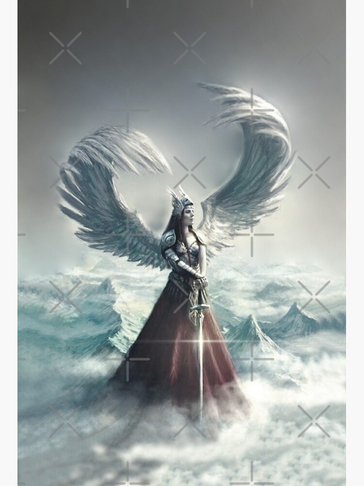 Gates of Valhalla - Valkyrie Art Print, Fine Art Digital Print, Dibond Aluminum, Gallery Quality, Wings 2024