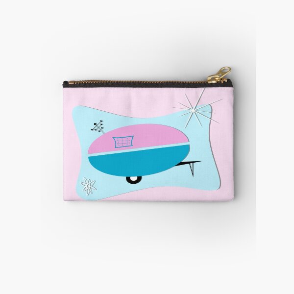 Item preview, Pink Aqua Atomic Space Age Camper designed and sold by Patricia Montgomery.