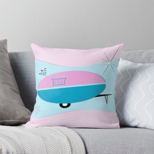 Item preview, Pink Aqua Atomic Space Age Camper designed and sold by Patricia Montgomery.