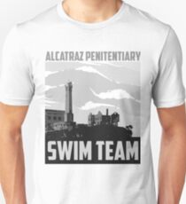 Camiseta ajustada Regalo de arte del equipo de natación de lujo de Alcatraz