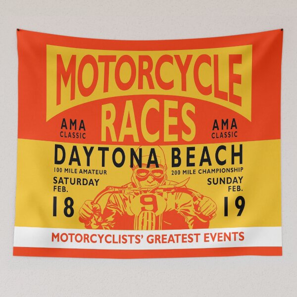 Item preview, Motorcycle Races Daytona Beach designed and sold by rogue-design.