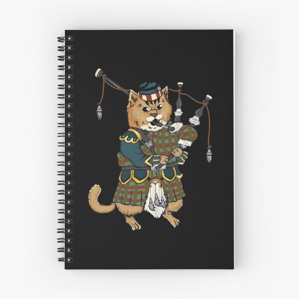 Item preview, Cat with bagpipe in Scottish uniform designed and sold by tonstan.
