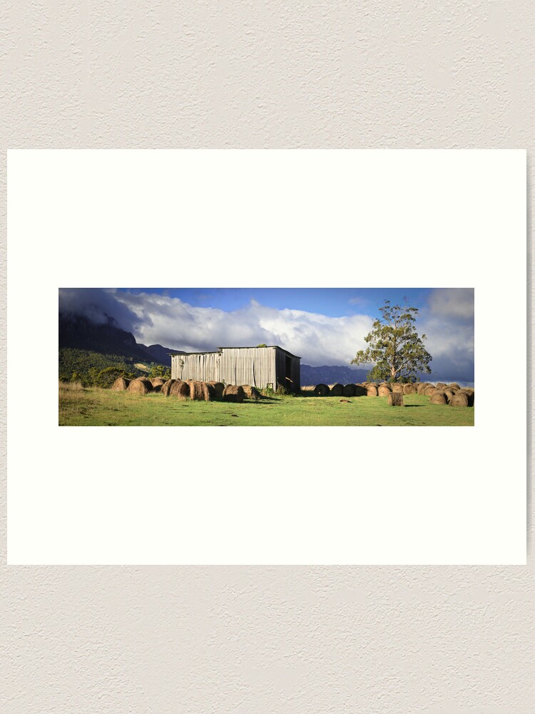 Thumbnail 2 of 3, Art Print, Hayshed on the Hill # 2 designed and sold by Tim Wootton.