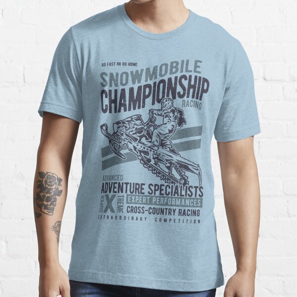 Retro Vintage Winter Holiday Sports.Snowmobile.' Men's Premium T-Shirt