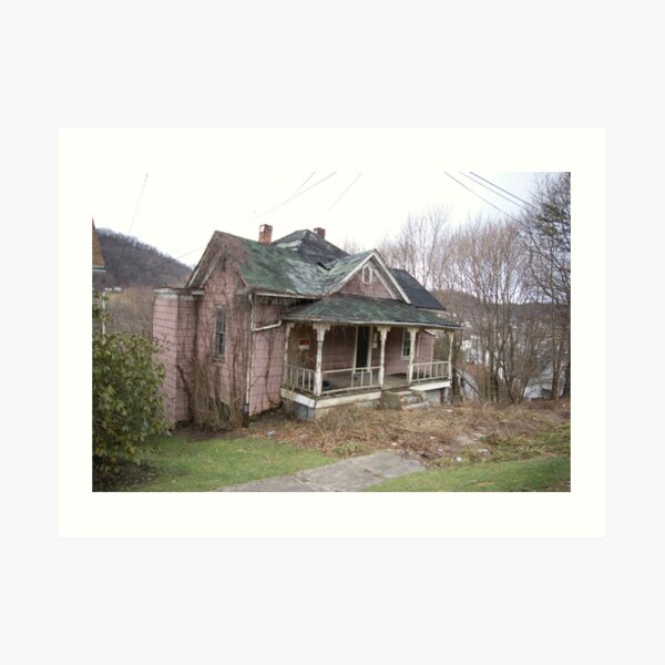 Pink Party house Art Print