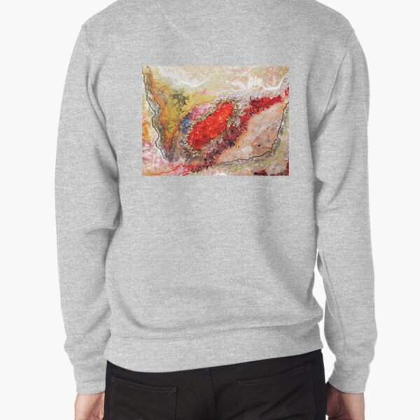 Red Geode Pullover Sweatshirt