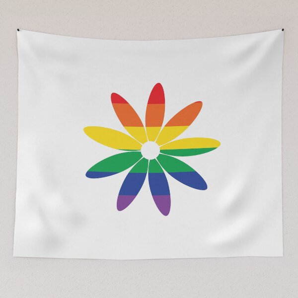 Item preview, Flower Power - Jumbo Pride on White designed and sold by ChristianWiley.
