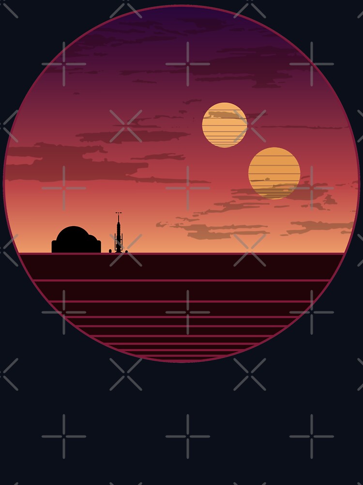 Thumbnail 5 of 5, Pullover Hoodie, The Binary Sunset designed and sold by DavidDentAM.