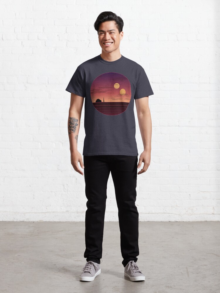 Alternate view of The Binary Sunset Classic T-Shirt