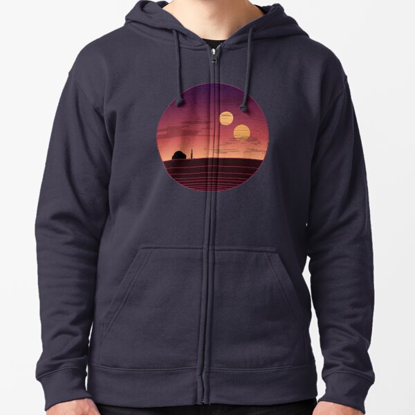 The Binary Sunset Zipped Hoodie