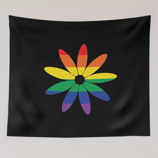 Item preview, Flower Power - Jumbo Pride on Black designed and sold by ChristianWiley.
