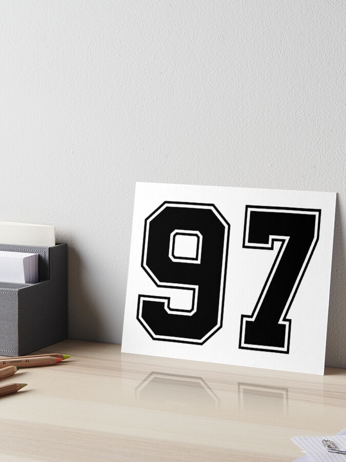 85 American Football Classic Vintage Sport Jersey Number in black number on  white background for american football, baseball or basketball | Greeting