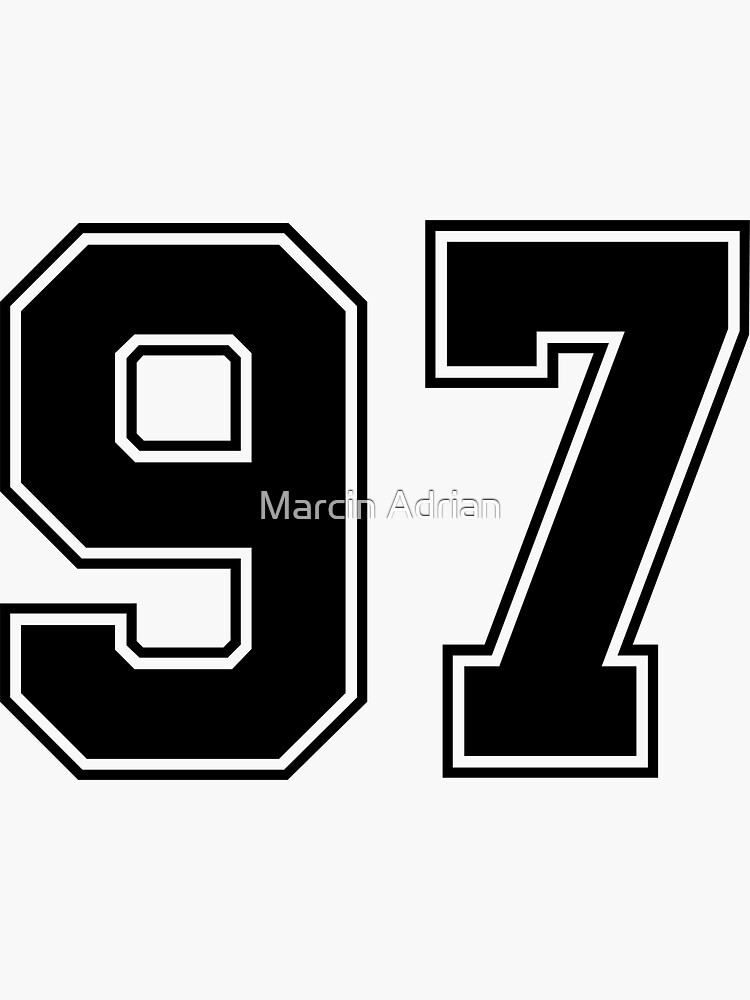 22 American Football Classic Vintage Sport Jersey Number in black number on  white background for american football, baseball or basketball Sticker for  Sale by Marcin Adrian