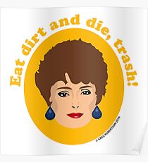 Blanche Devereaux von den Goldenen Mädchen Poster