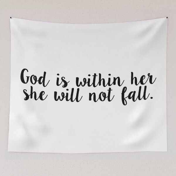Item preview, God is within her she will not fall. designed and sold by MadEDesigns.