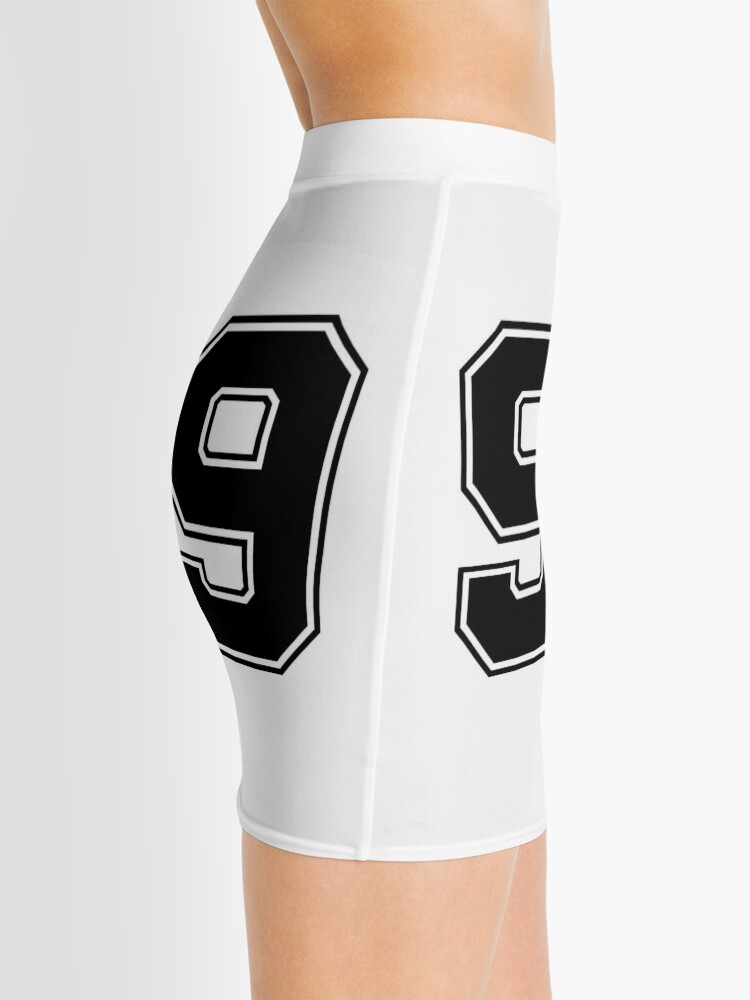 99 American Football Classic Vintage Sport Jersey Number in black number on  white background for american football, baseball or basketball | Sticker