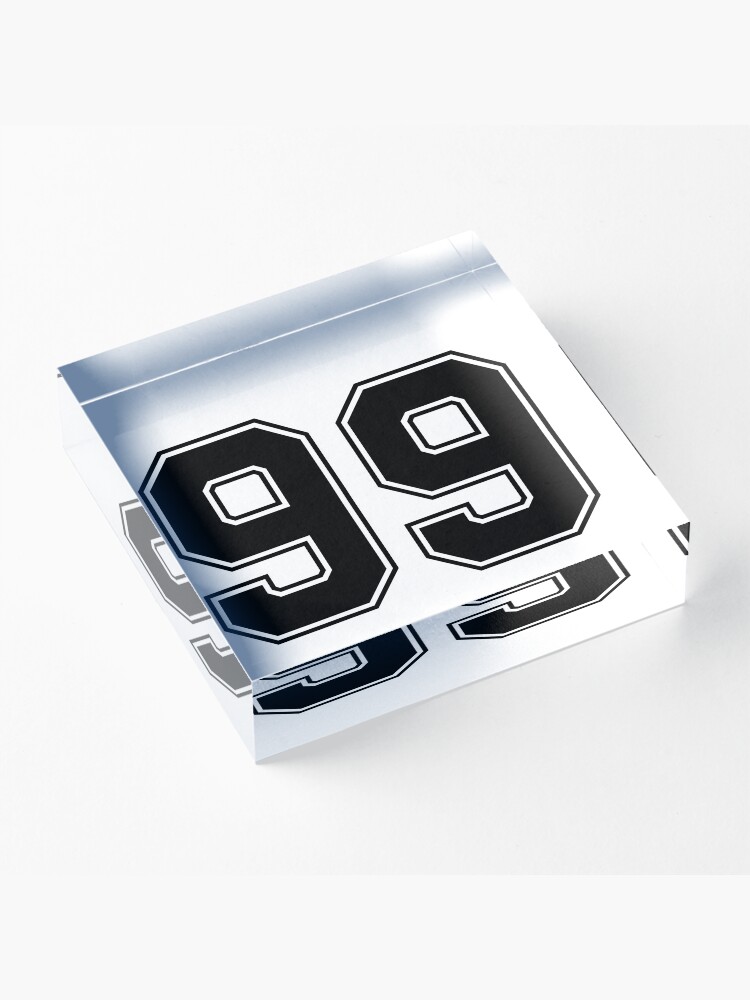 99 American Football Classic Vintage Sport Jersey Number in black number on  white background for american football, baseball or basketball | Sticker