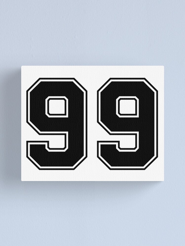 99 american football classic vintage sport jersey number in black