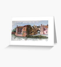 "Old Canal Route Into Highbridge, Somerset" Greeting Card