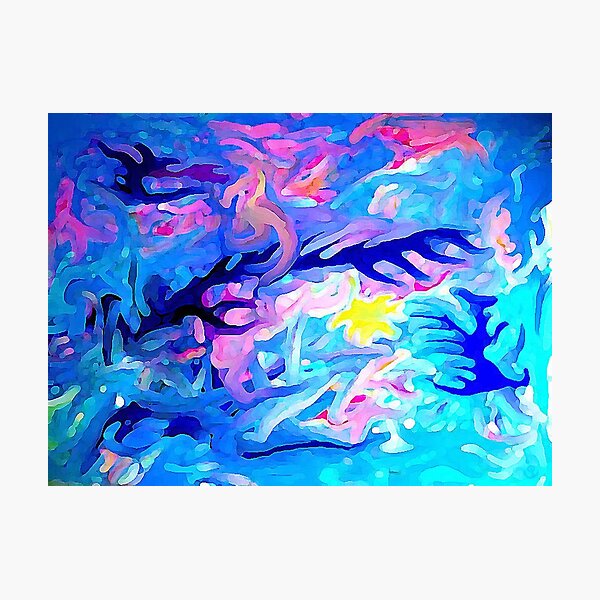 The coral beneath the waves Photographic Print