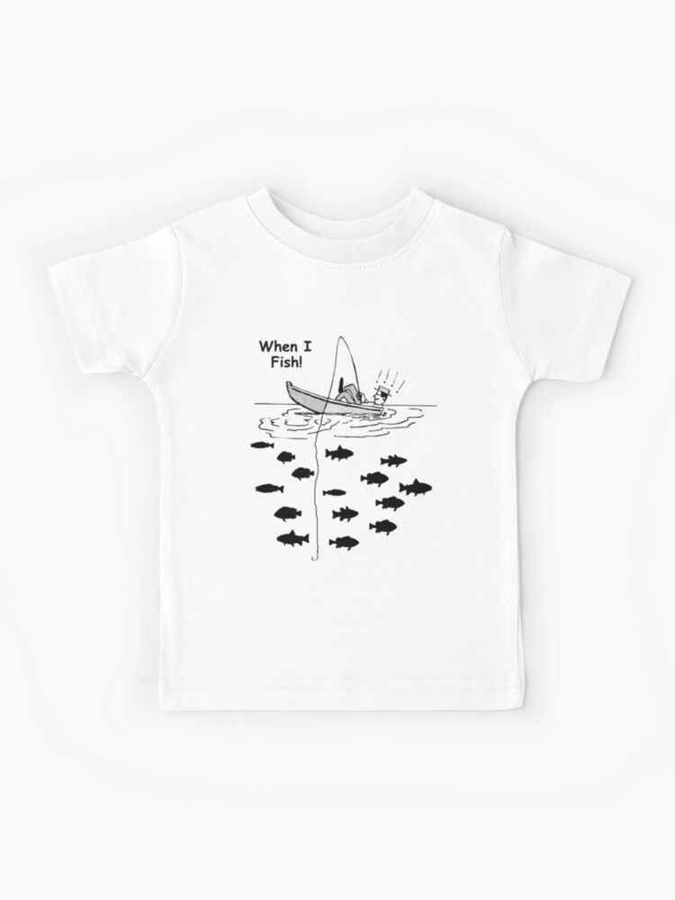 Funny,Comical Fishing Design | Kids T-Shirt