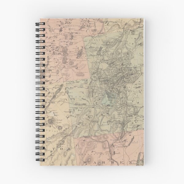 Item preview, Vintage Map of The Adirondack Mountains (1879) designed and sold by BravuraMedia.